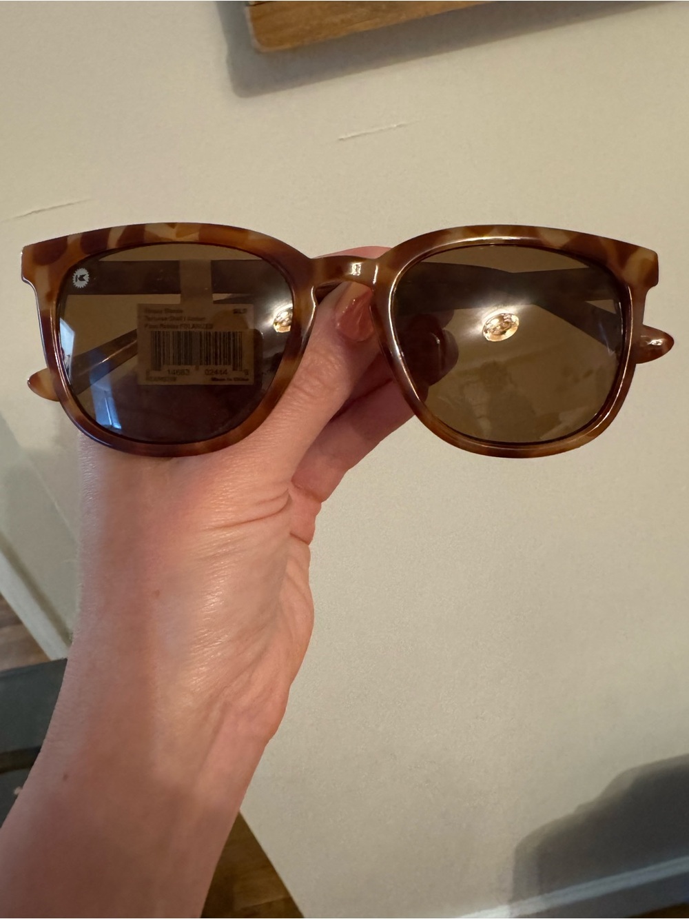 Knockaround Paso Robles blonde tortoise sunglasses. Net